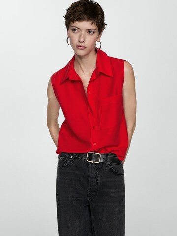 MANGO Blouse 'LIM' in Rood: voorkant