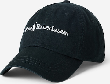 Șapcă de la Polo Ralph Lauren pe negru: față