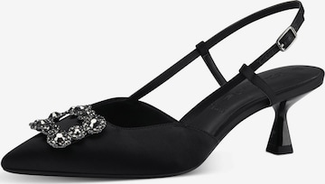 TAMARIS Дамски обувки на ток с отворена пета в черно: отпред