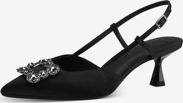 TAMARIS Γόβες slingback σε μαύρο: μπροστά