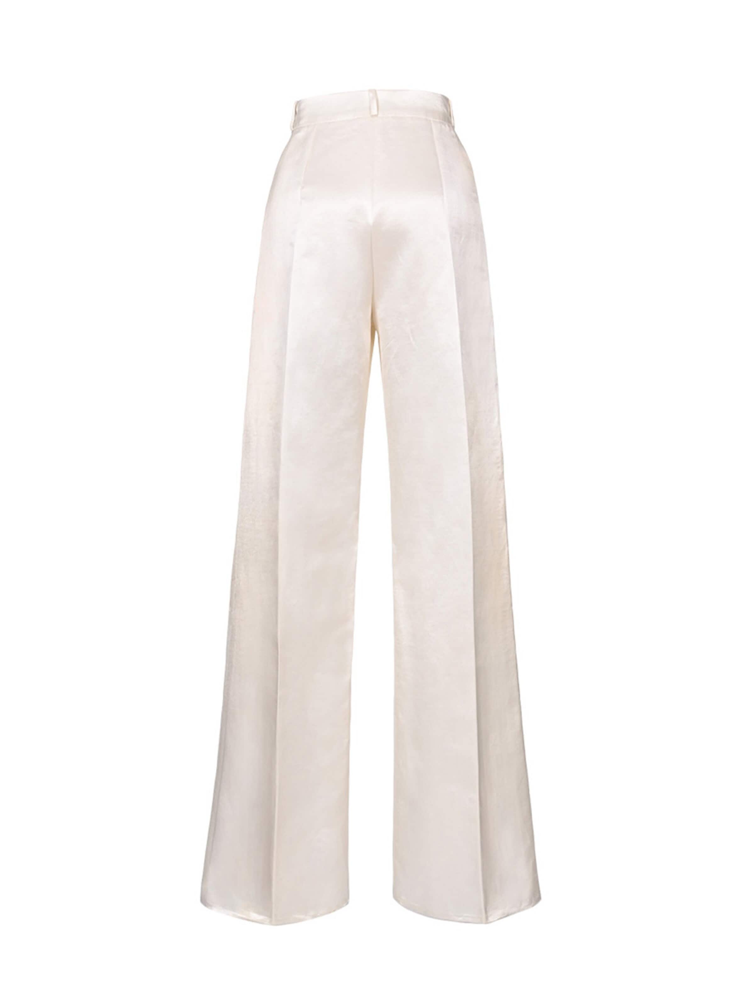 Anse Victorin Wide leg Trousers 'Amara' in Beige