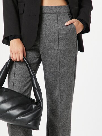 MAC Regular Trousers with creases 'CHIARA' in Grey