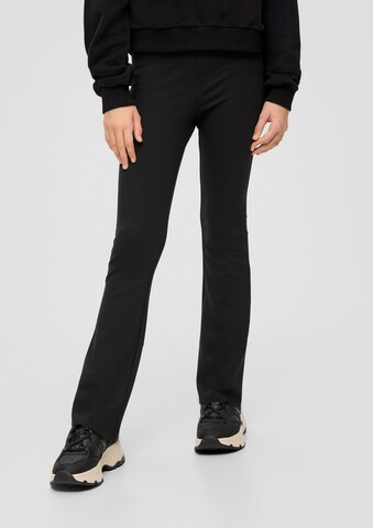 s.Oliver Flared Leggings in Black: front