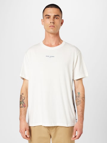 T-Shirt 'RAEVON' Pepe Jeans en blanc : devant