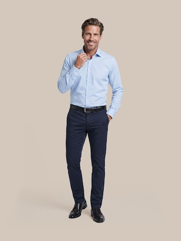 OLYMP Regular fit Button Up Shirt 'Luxor' in Blue: front