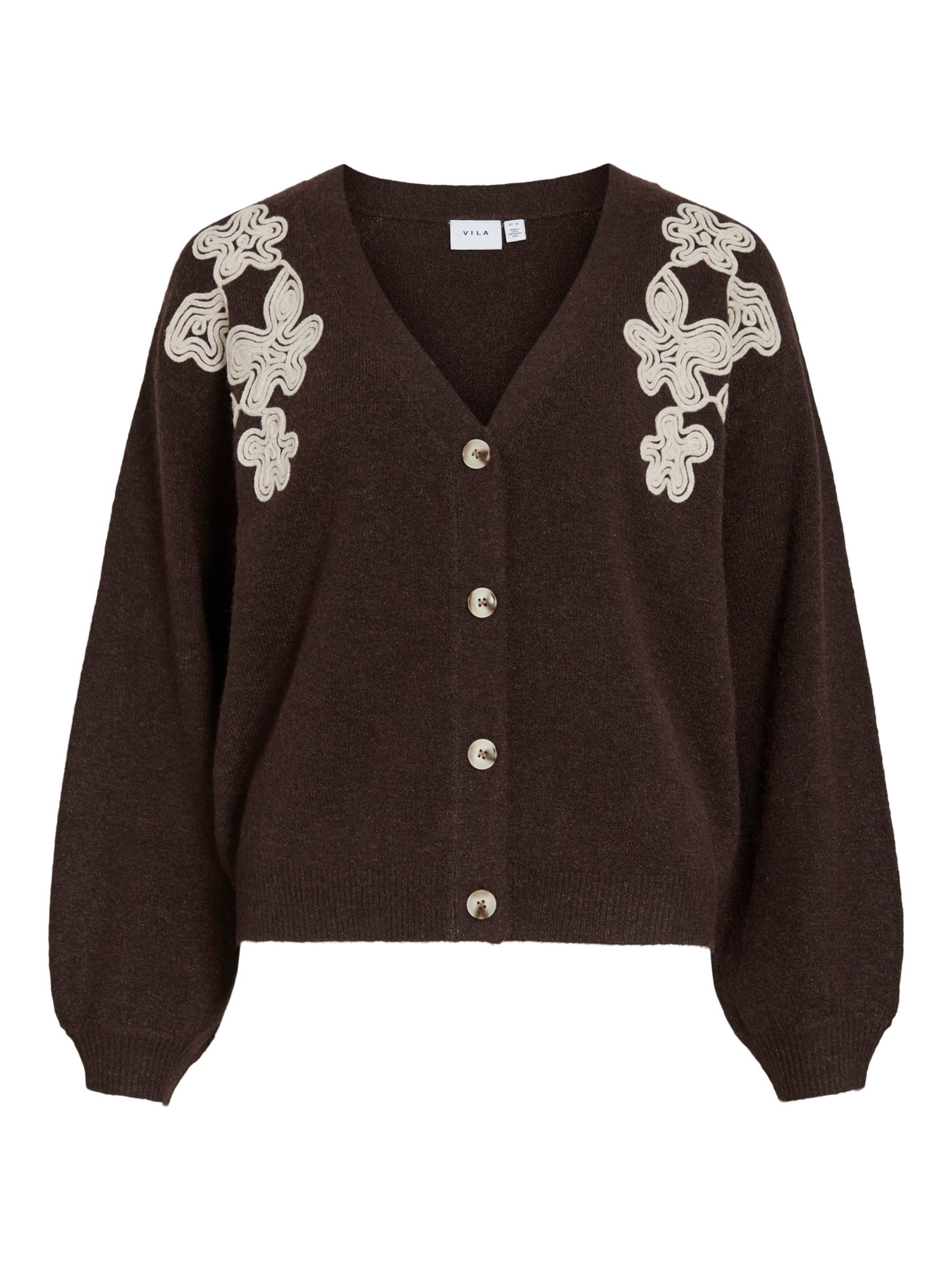 VILA Cardigan 'VISEBORA' i brun, Produktvisning
