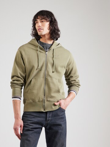 LEVI'S ® Ζακέτα φούτερ 'AUTHENTIC' σε πράσινο: μπροστά