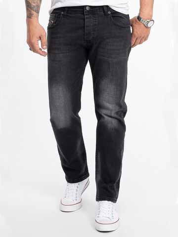 Rock Creek Regular Jeans in Black: front