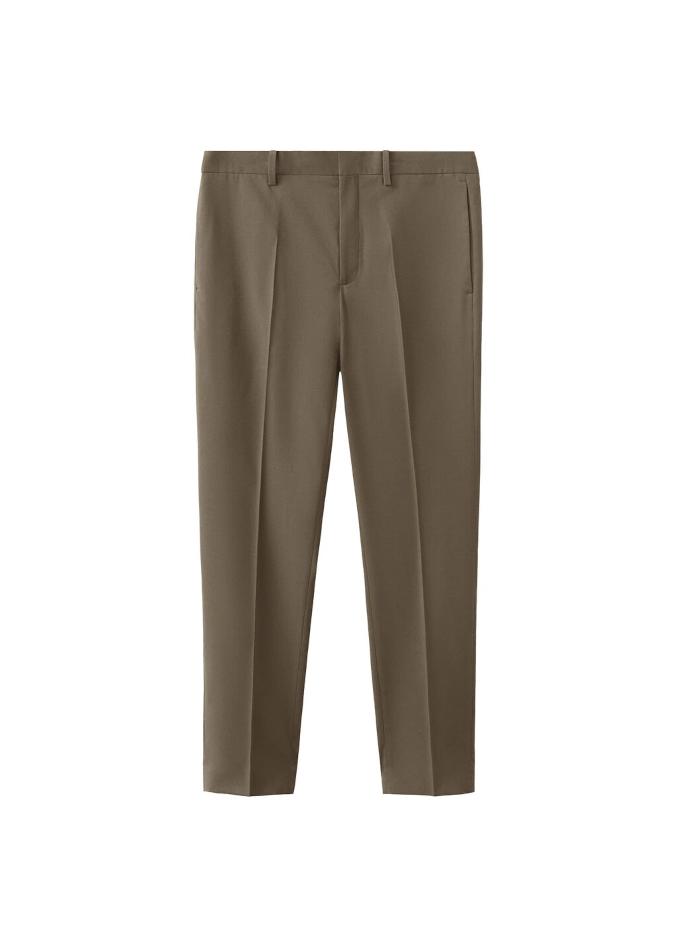 MANGO MAN Slimfit Hose 'Paris' in Braun: Vorderseite