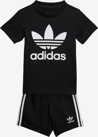 ADIDAS ORIGINALS Set 'Shorts Tee Set' in Schwarz: Vorderseite