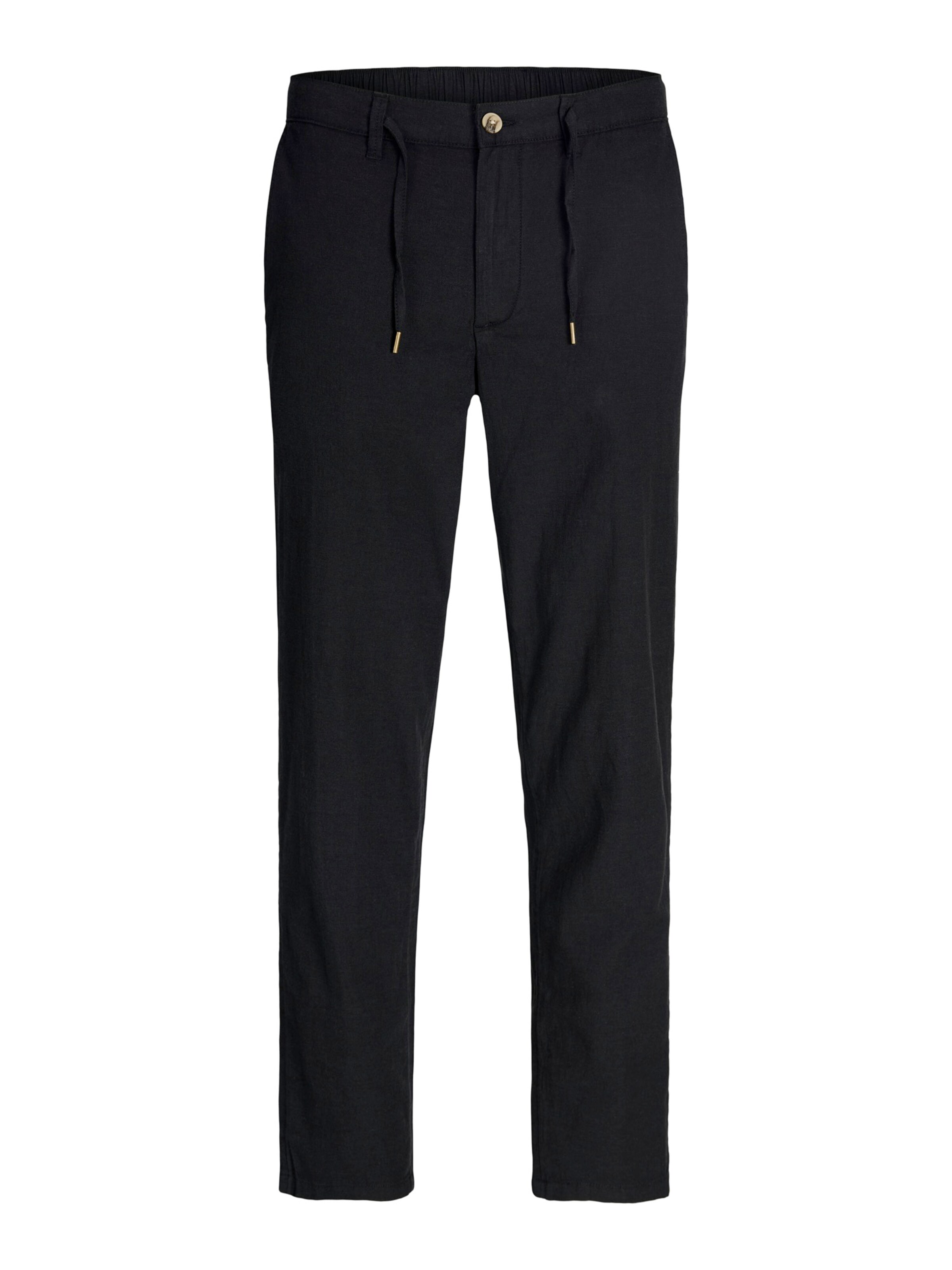 JACK & JONES - regular Pantalón chino 'JPSTOLLIE' en negro: frente