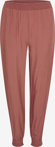 Loosefit Pantalon Cream en rouge : devant