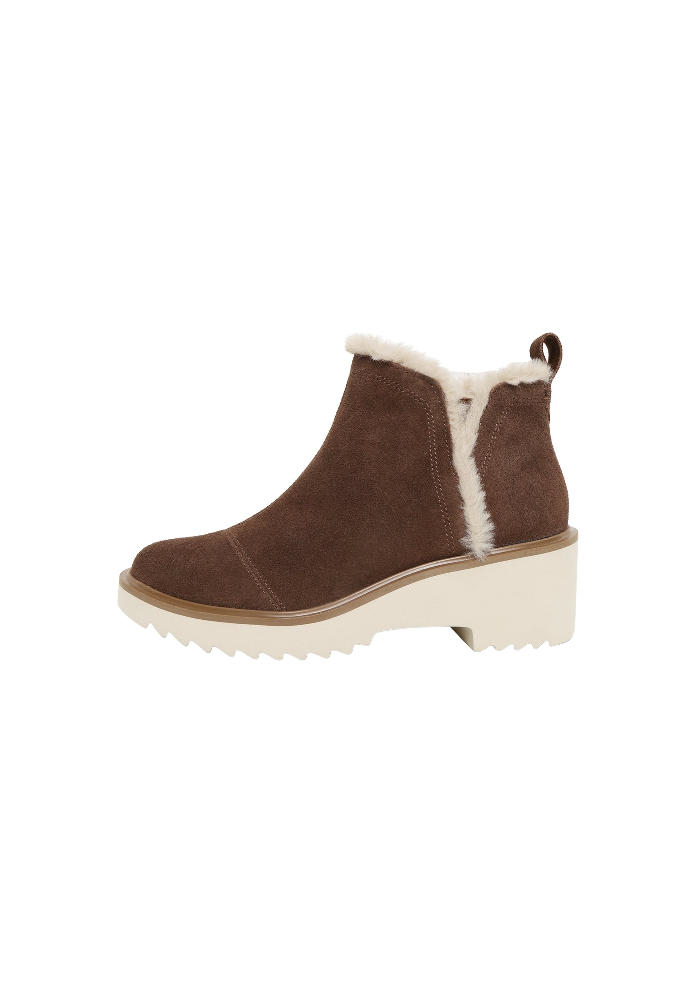 TOMS Enkellaarsjes 'Hot Cocoa' in Bruin: voorkant