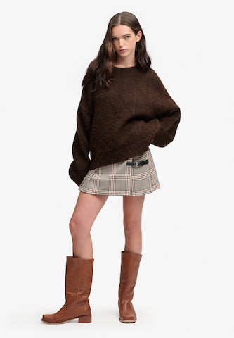 Superdry & Co Oversized Sweater in Brown