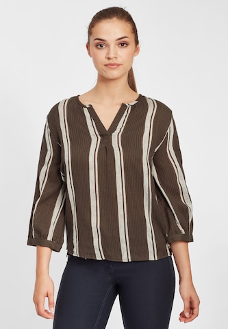 Fransa Tunic 'FRLASTRIPE 1' in Brown: front