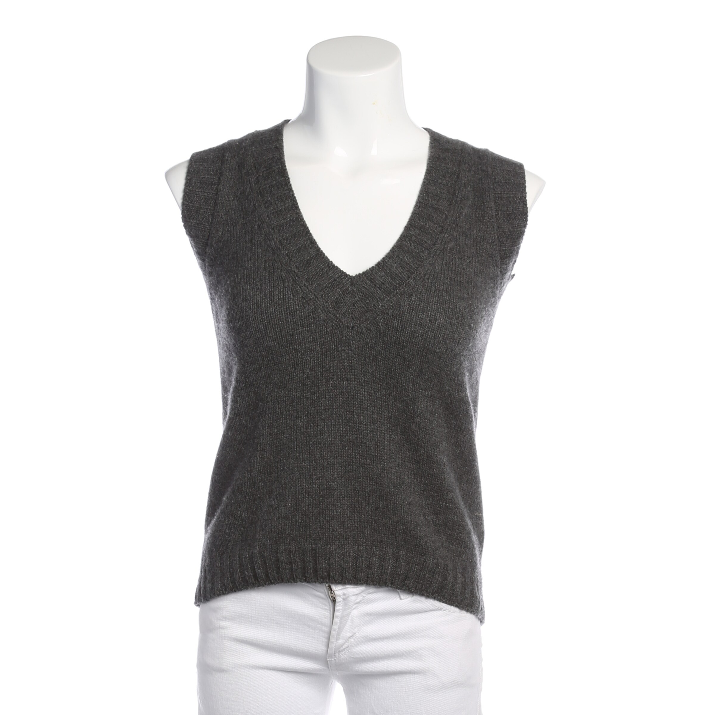 Incentive! Cashmere Pullunder S in Grau: Vorderseite