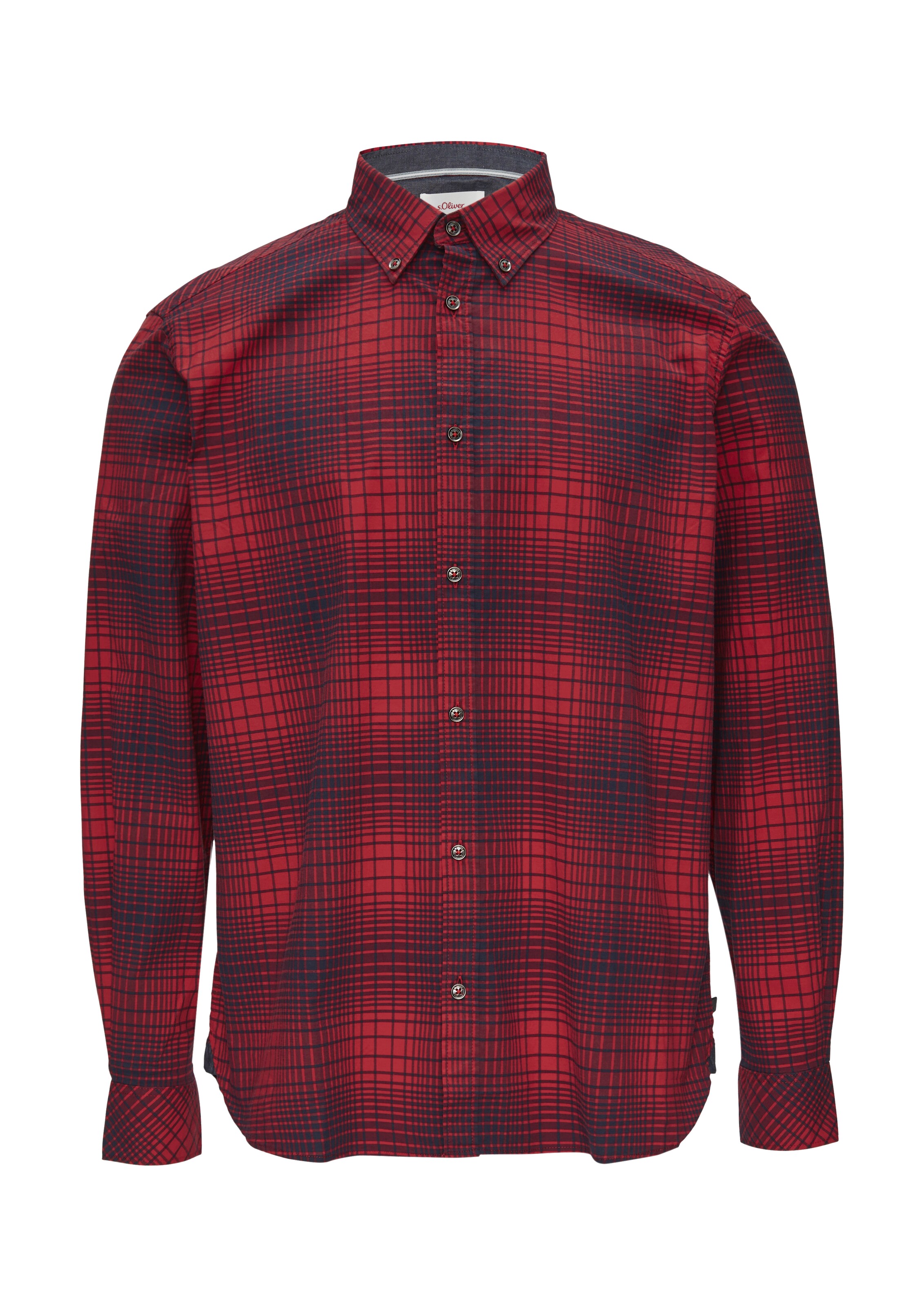 s.Oliver Regular fit Overhemd in Rood: voorkant
