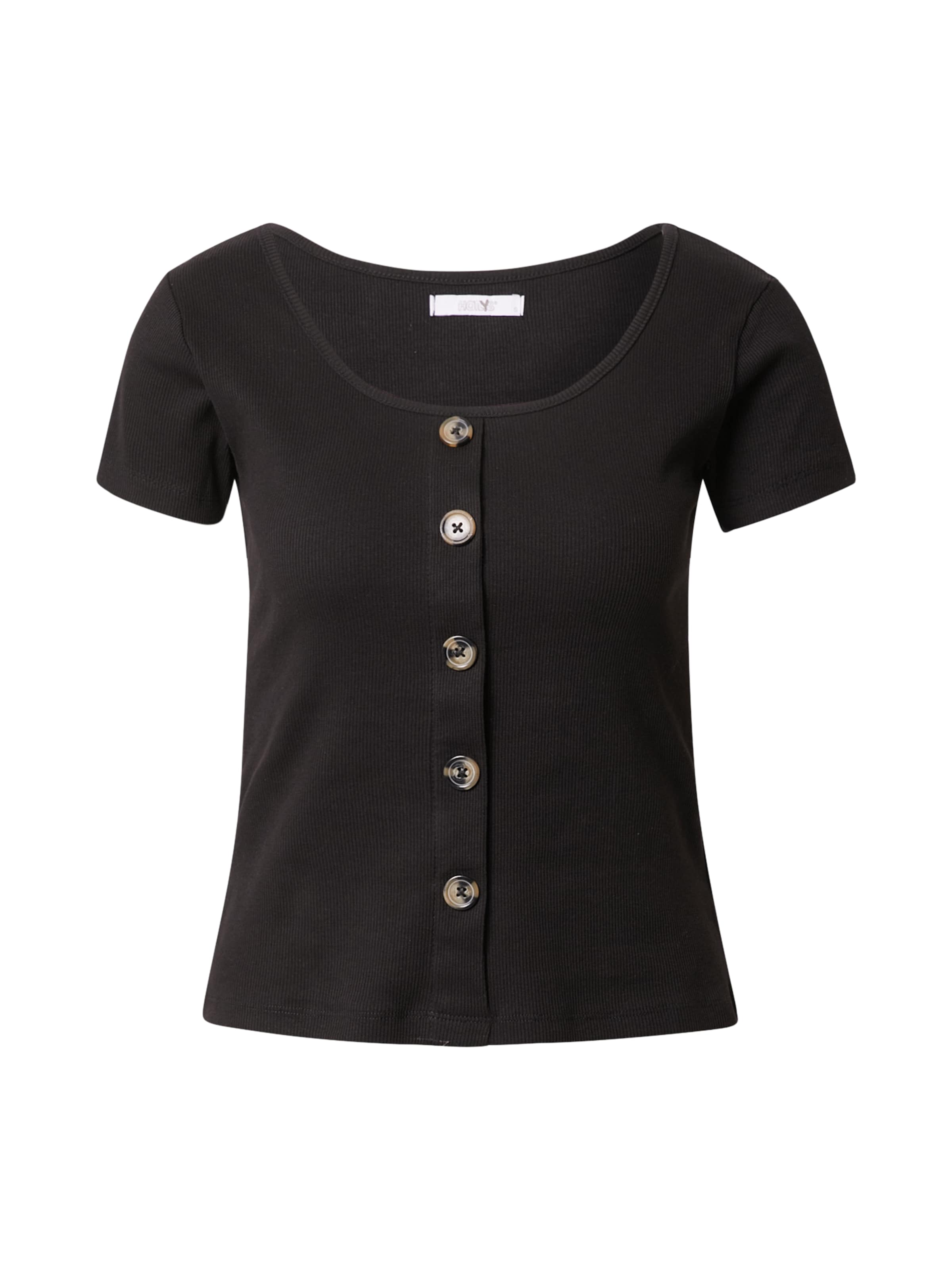 Hailys T-shirt 'Samma' en noir, Vue avec produit