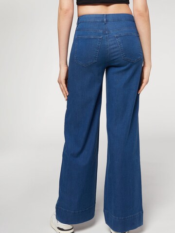 CALZEDONIA Wide leg Jeans in Blue