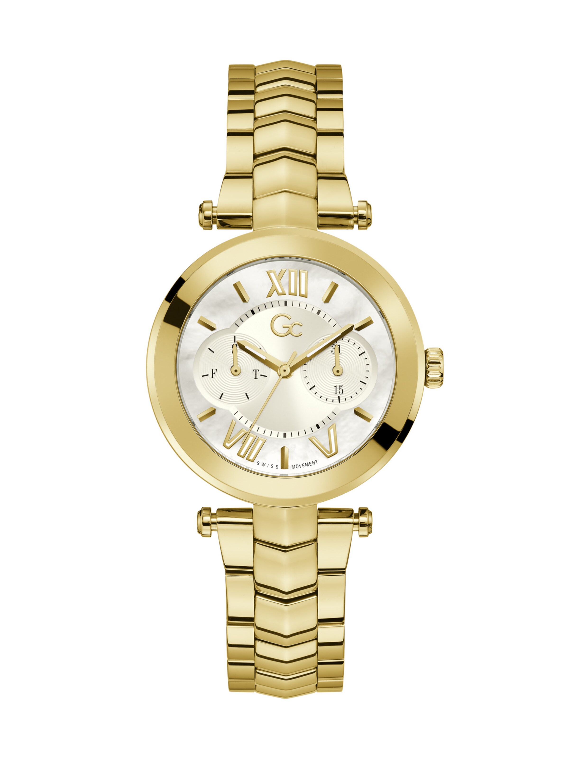 Gc Analog watch 'Illusion' in Yellow: front