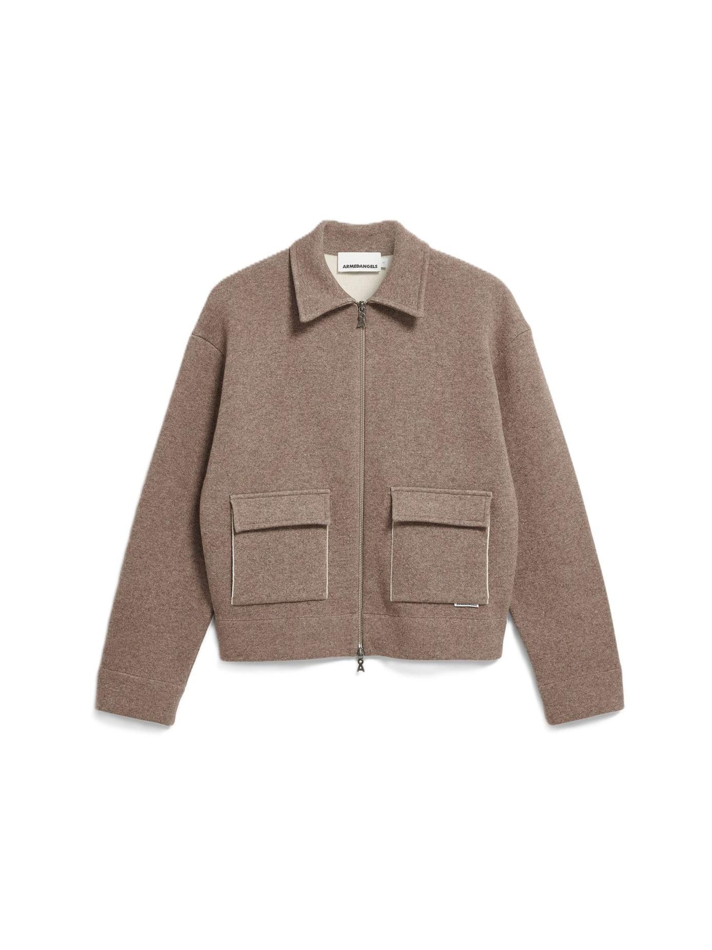 ARMEDANGELS Übergangsjacke‌‌‌‌‌‌ in Braun: Vorderseite