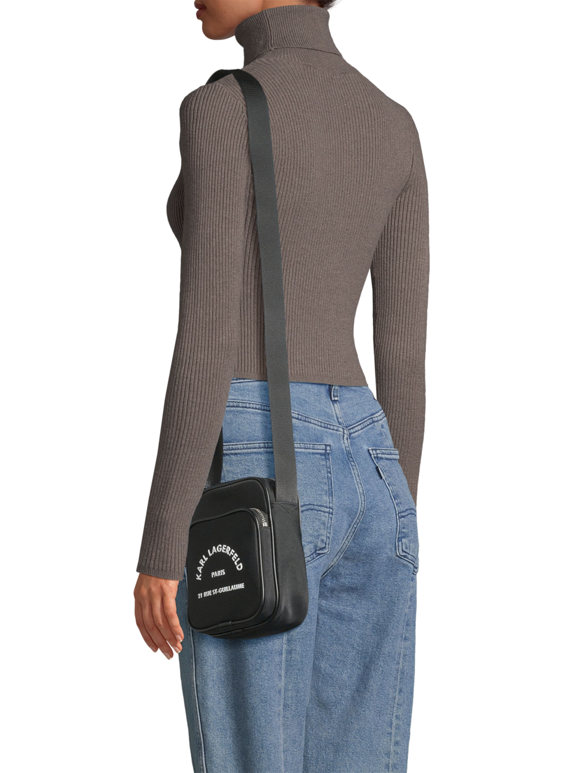 Karl Lagerfeld Сумка через плечо 'Rue St-Guillaume' в Черный: спереди