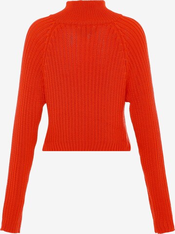 MYMO Knit cardigan in Orange