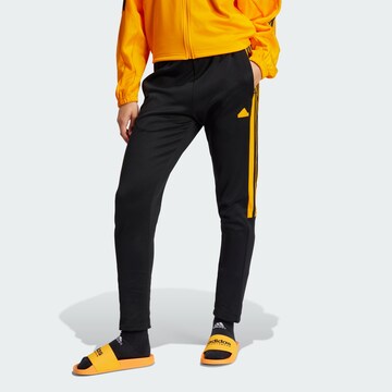 ADIDAS SPORTSWEAR Tapered Sports trousers 'Tiro' in Black: front
