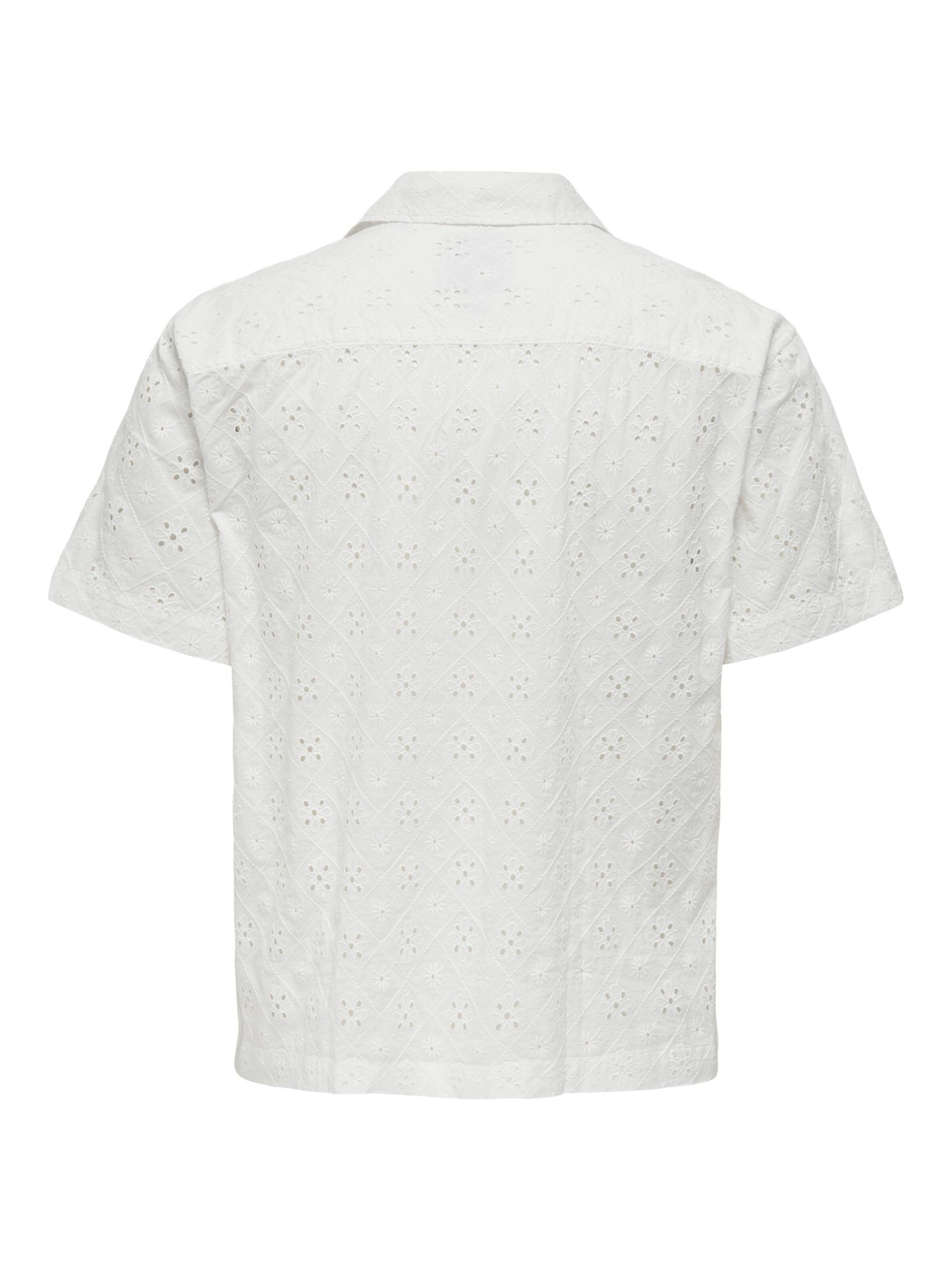 Only & Sons Comfort fit Overhemd 'ONSAron' in Wit