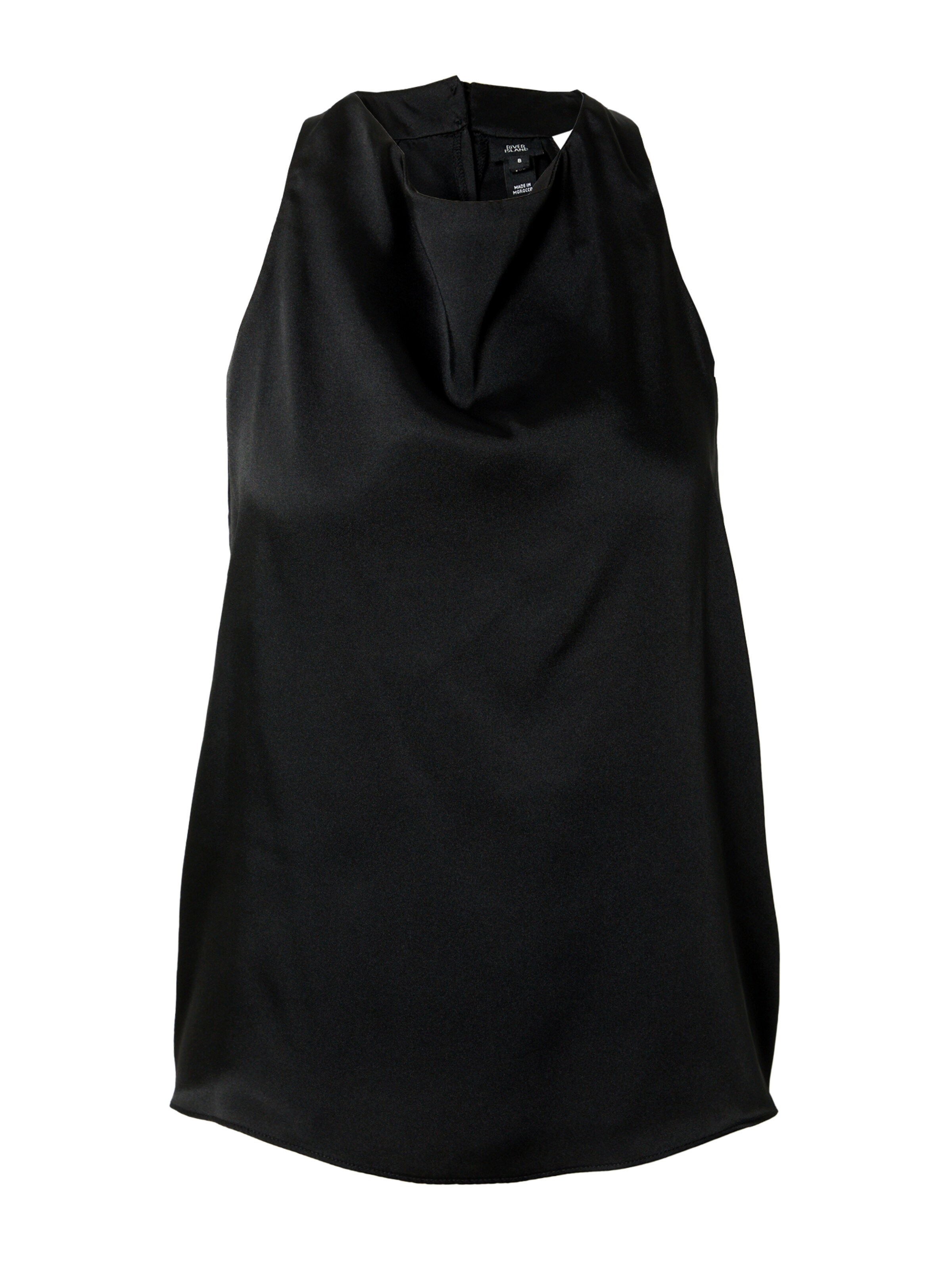 River Island Top | črna barva: sprednja stran