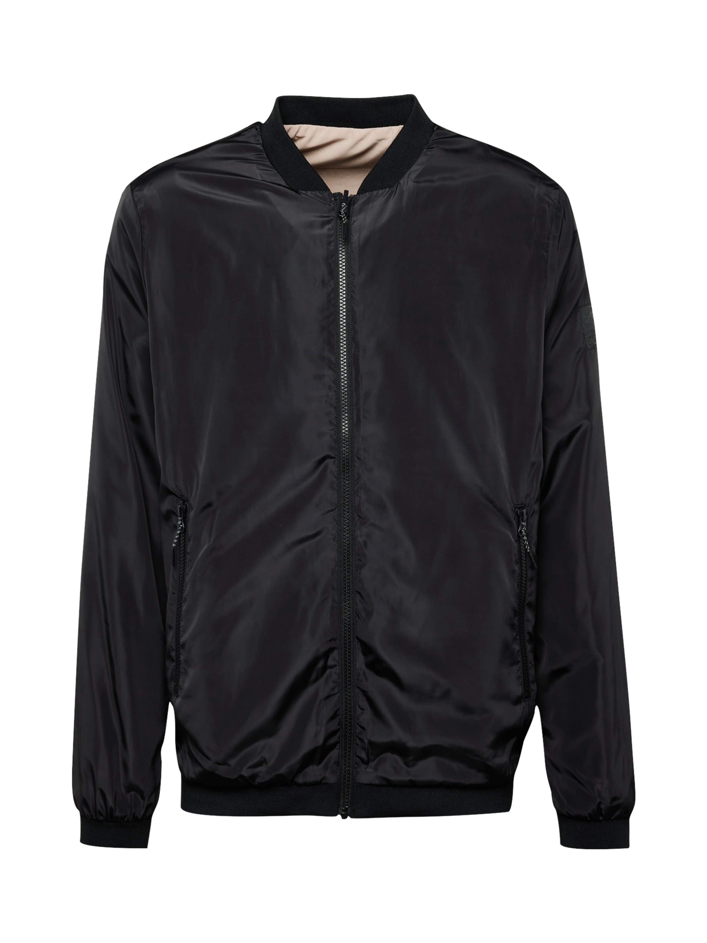 4F Αθλητικό μπουφάν σε μαύρο: μπροστά