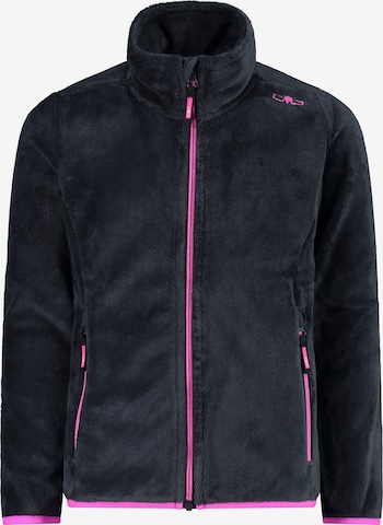 CMP Athletic Fleece Jacket in Black: front