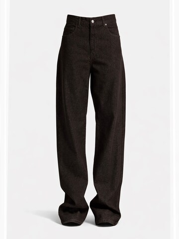 IT'S BASIC Regular Jeans 'Straight High Rise Jeans - Espresso' in Bruin: voorkant