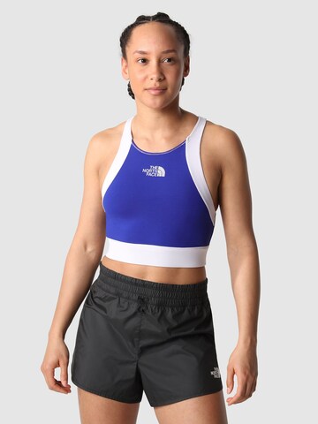 THE NORTH FACE Bustier Sport bh in Blauw: voorkant