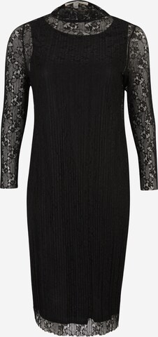 Rochie de cocktail de la River Island Plus pe negru: față