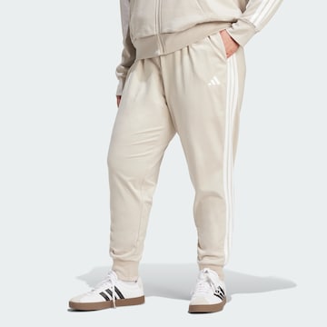 ADIDAS SPORTSWEAR Slimfit Sportbroek 'Essentials' in Beige: voorkant