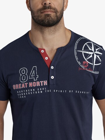Jan Vanderstorm Shirt ' Lindrad ' in Blauw