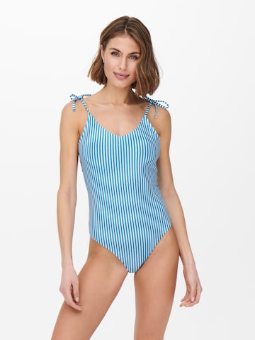 ONLYBustier Jednodijelni kupaći kostim 'Kitty' - plava boja