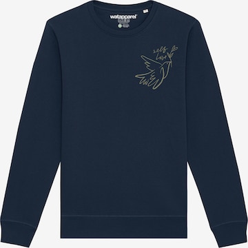 Watapparel Sweatshirt 'Self Love' in Blau: Vorderseite