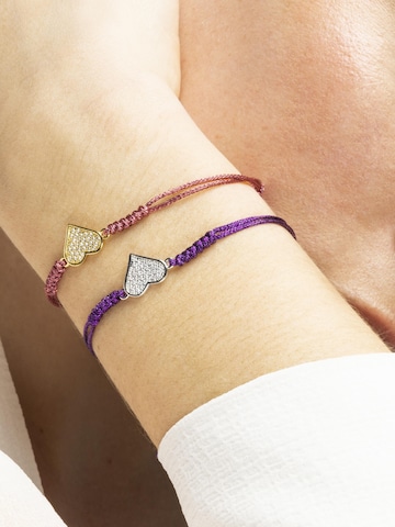 Luxenter Armband 'Heart'‌‌‌‌‌‌‌‌‌ in Lila