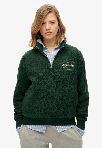 Sweat-shirt 'Country Club Fleece' Superdry en beige : devant