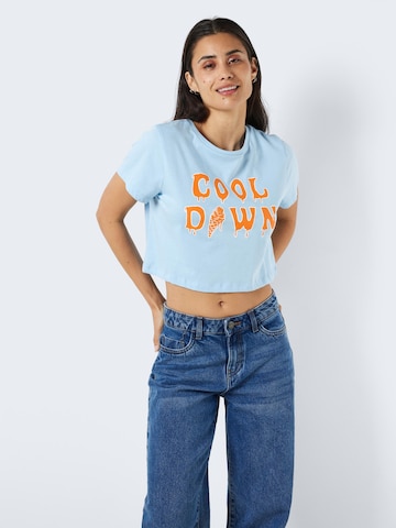 Noisy may Shirt 'FRAN' in Blauw: voorkant