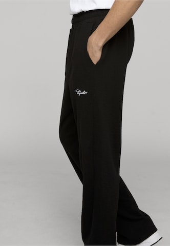 Pegador - Loosefit Pantalón 'Terry' en negro