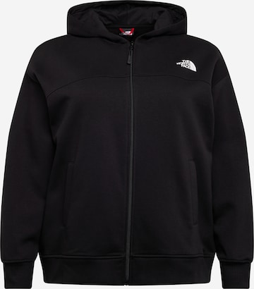 THE NORTH FACE Zip-Up Hoodie in Black: front