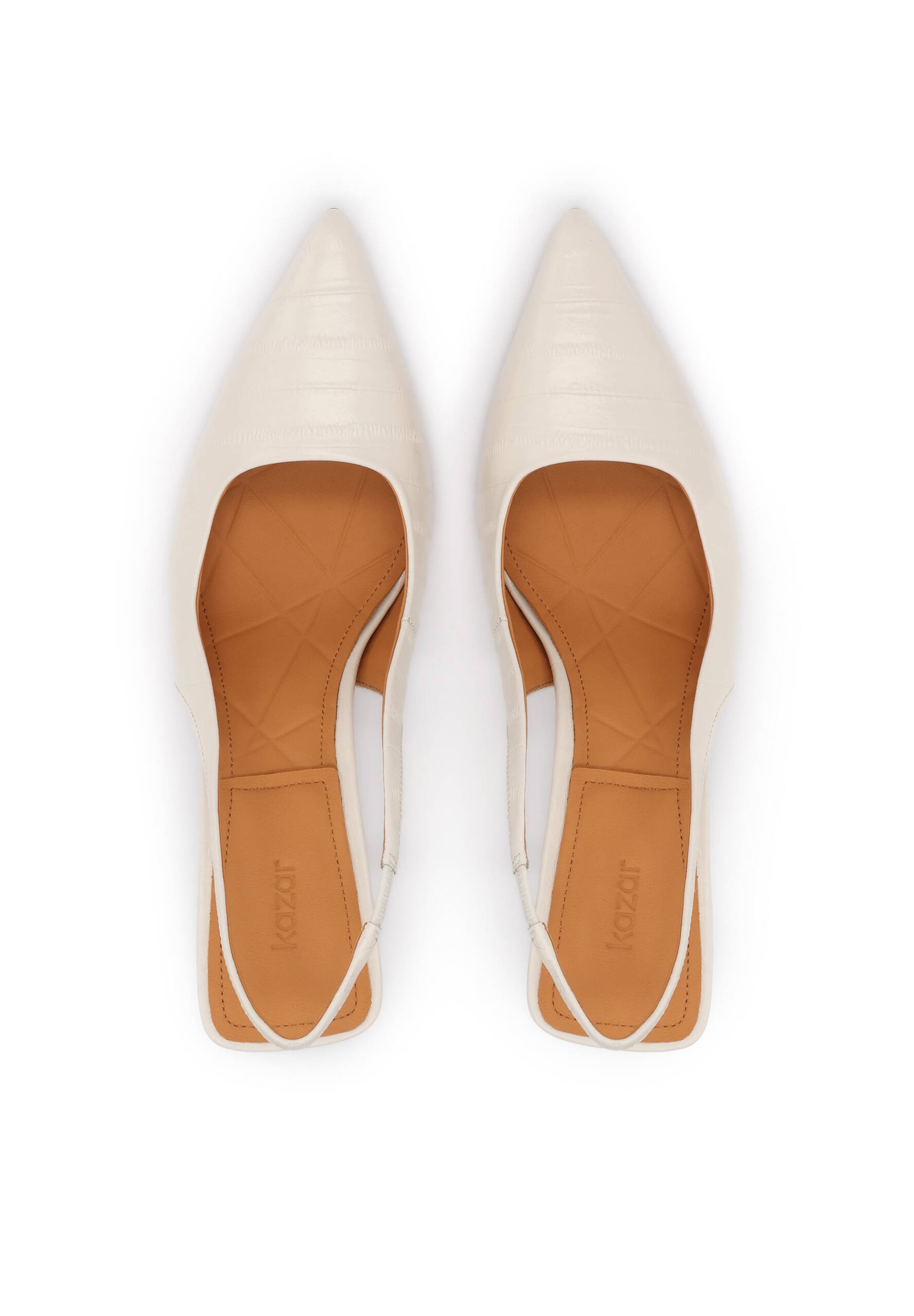 Kazar Slingback Pumps in White