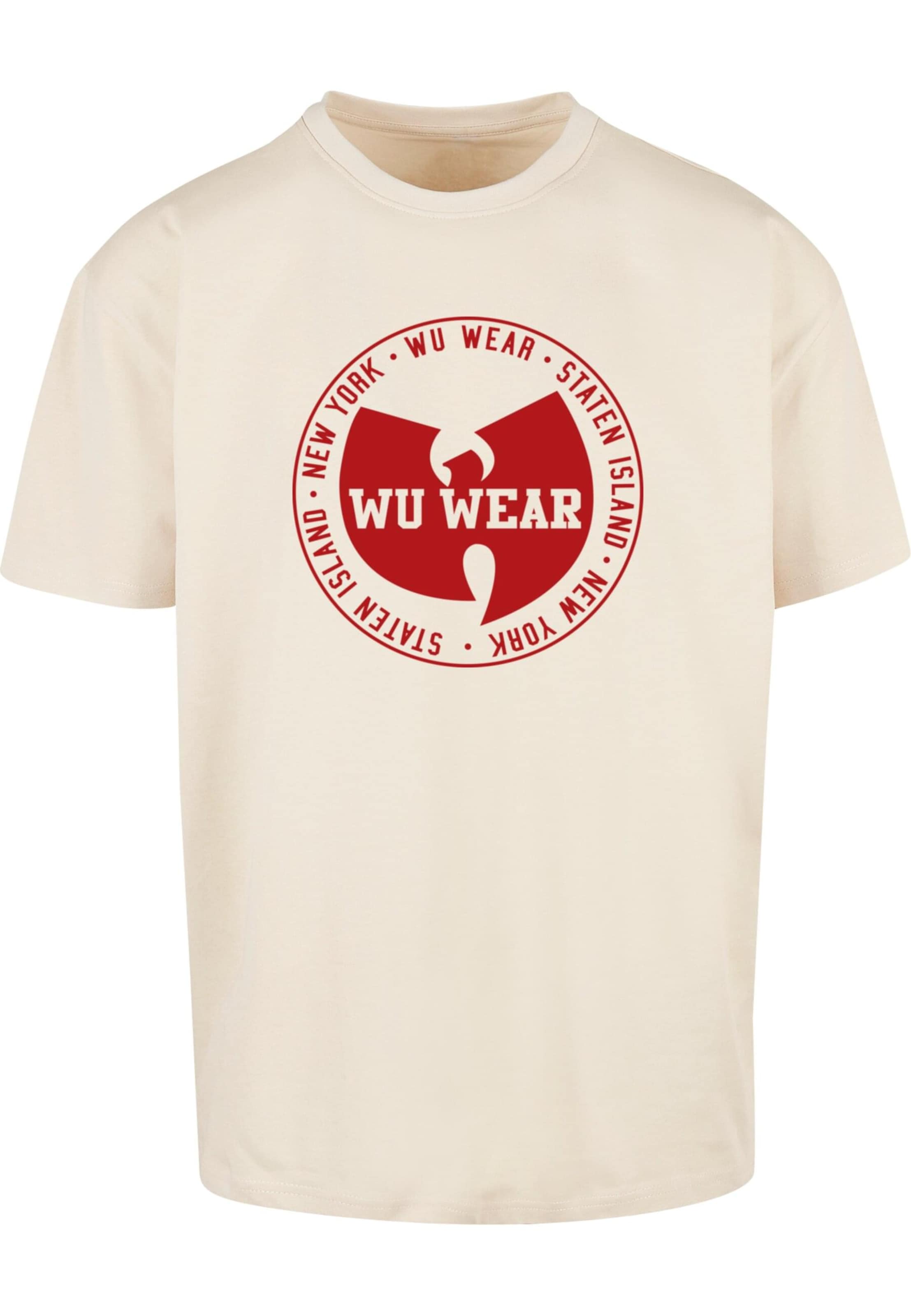 Mister Tee Tričko 'WU Wear Circle' - Béžová: predná strana