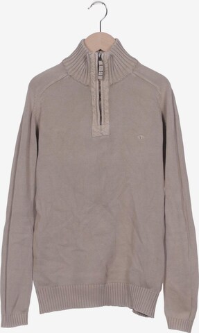 TOM TAILOR Pullover M in Beige: predná strana