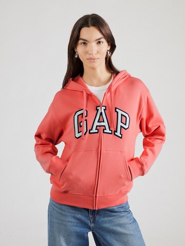 GAP Sweatjacka 'HERITAGE' i rosa: framsida