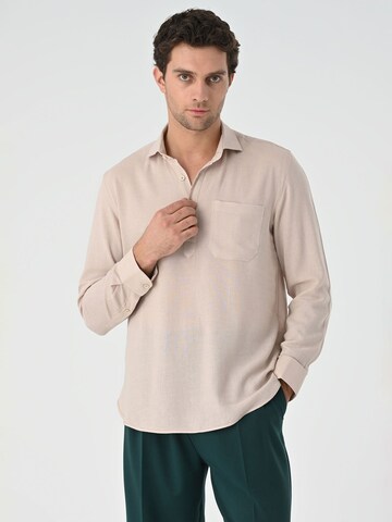 Antioch Shirt in Beige: front