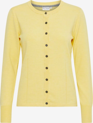 Cardigan 'Sara' PULZ Jeans en jaune : devant